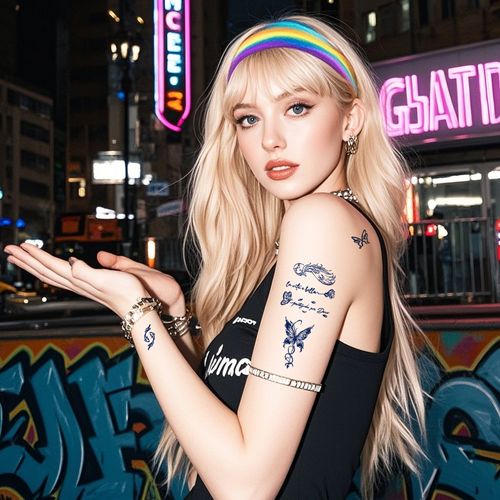 New Style Small Size Herbal Juice Tattoo Sticker Waterproof Semi-Permanent Trendy Men And Women Ins Style Tattoo Sticker  Fashion