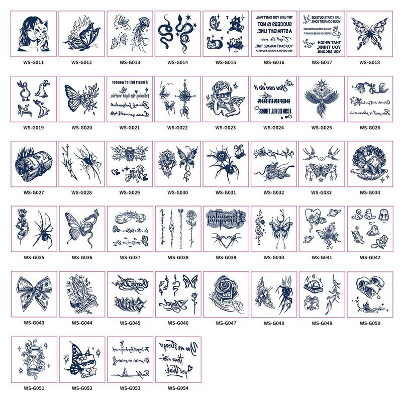 New Style Small Size Herbal Juice Tattoo Sticker Waterproof Semi-Permanent Trendy Men And Women Ins Style Tattoo Sticker  Fashion