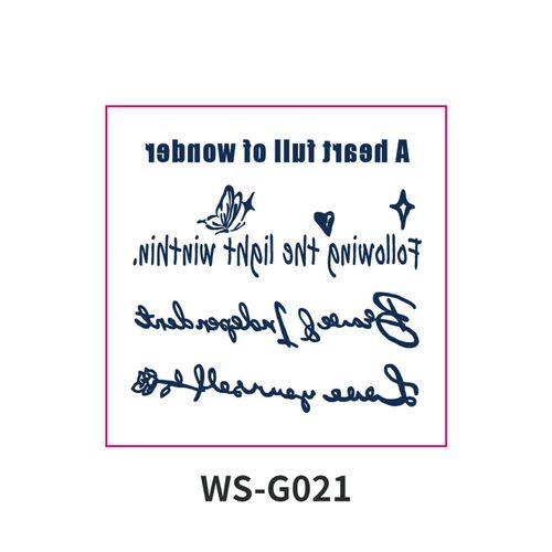 New Style Small Size Herbal Juice Tattoo Sticker Waterproof Semi-Permanent Trendy Men And Women Ins Style Tattoo Sticker  Fashion