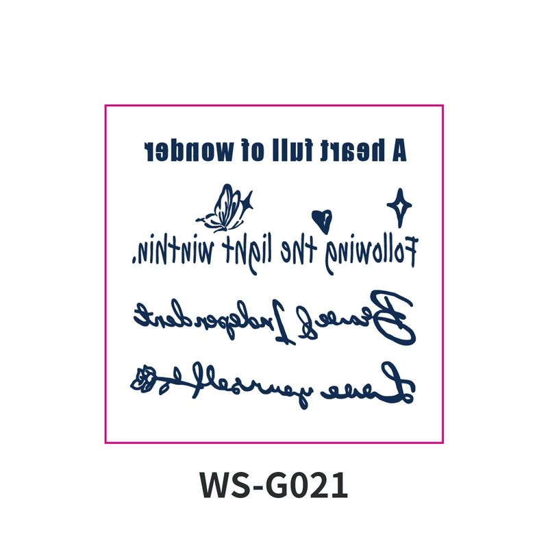 New Style Small Size Herbal Juice Tattoo Sticker Waterproof Semi-Permanent Trendy Men And Women Ins Style Tattoo Sticker  Fashion