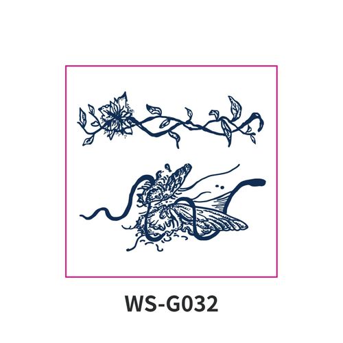 New Style Small Size Herbal Juice Tattoo Sticker Waterproof Semi-Permanent Trendy Men And Women Ins Style Tattoo Sticker  Fashion