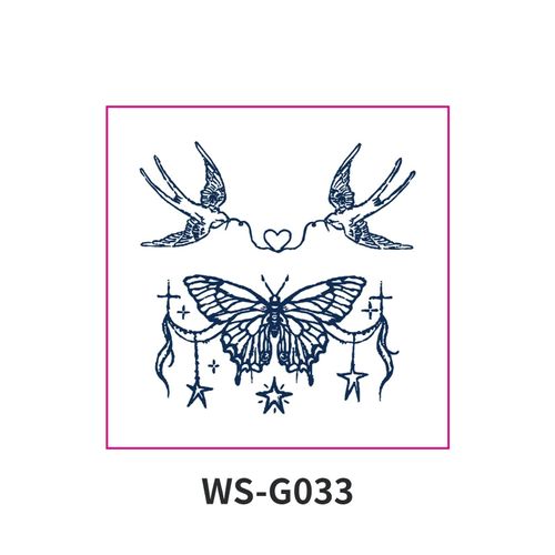 New Style Small Size Herbal Juice Tattoo Sticker Waterproof Semi-Permanent Trendy Men And Women Ins Style Tattoo Sticker  Fashion