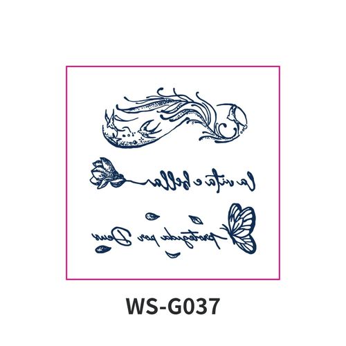 New Style Small Size Herbal Juice Tattoo Sticker Waterproof Semi-Permanent Trendy Men And Women Ins Style Tattoo Sticker  Fashion