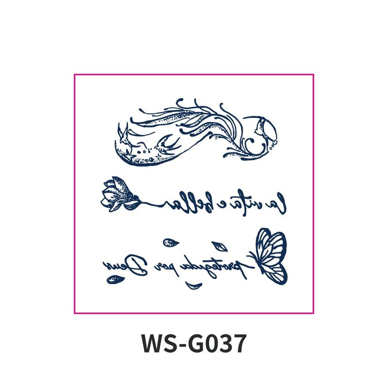 New Style Small Size Herbal Juice Tattoo Sticker Waterproof Semi-Permanent Trendy Men And Women Ins Style Tattoo Sticker  Fashion