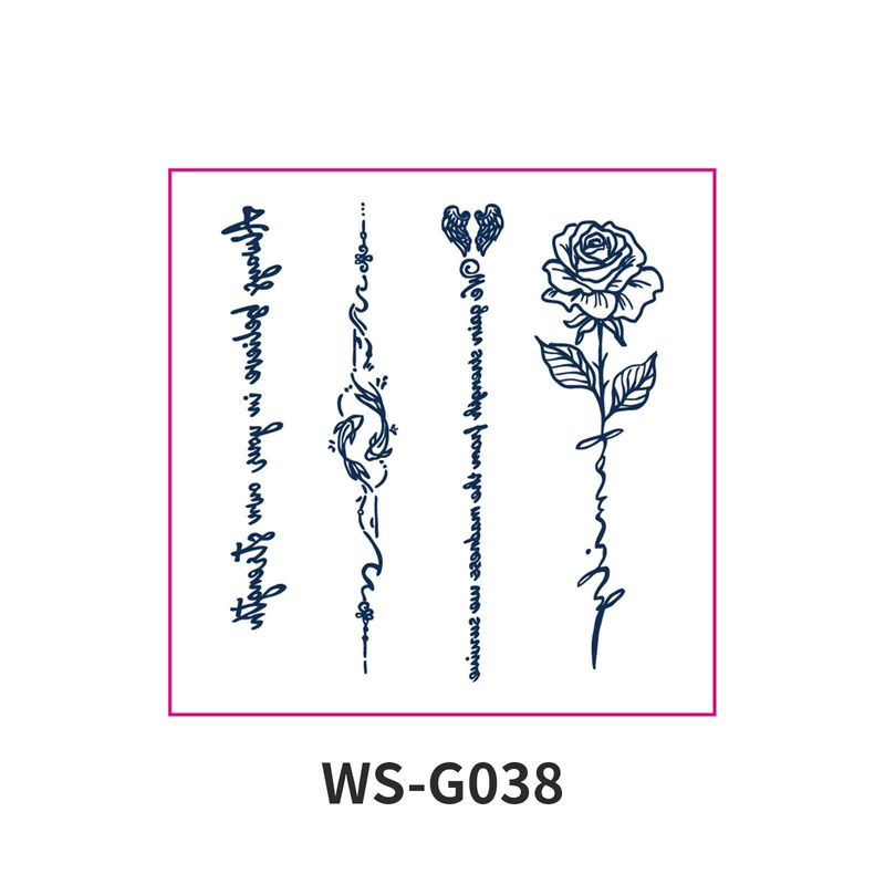 New Style Small Size Herbal Juice Tattoo Sticker Waterproof Semi-Permanent Trendy Men And Women Ins Style Tattoo Sticker  Fashion