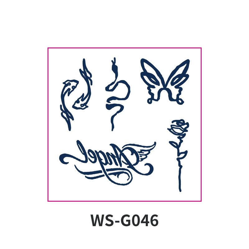 New Style Small Size Herbal Juice Tattoo Sticker Waterproof Semi-Permanent Trendy Men And Women Ins Style Tattoo Sticker  Fashion