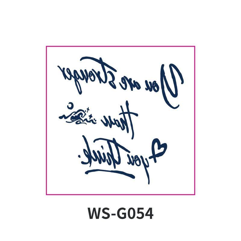 New Style Small Size Herbal Juice Tattoo Sticker Waterproof Semi-Permanent Trendy Men And Women Ins Style Tattoo Sticker  Fashion