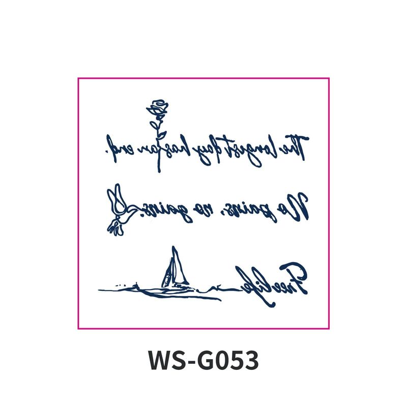 New Style Small Size Herbal Juice Tattoo Sticker Waterproof Semi-Permanent Trendy Men And Women Ins Style Tattoo Sticker  Fashion