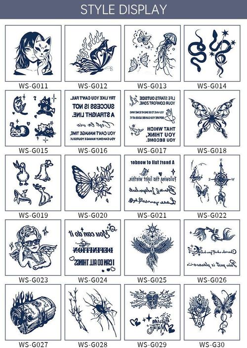 New Style Small Size Herbal Juice Tattoo Sticker Waterproof Semi-Permanent Trendy Men And Women Ins Style Tattoo Sticker  Fashion