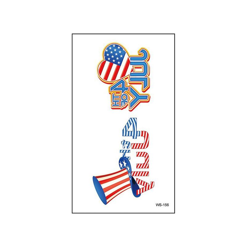 New American Flag Independence Day Tattoo Sticker Party Holiday Temporary Painted Party Waterproof Tattoo StickerFashion