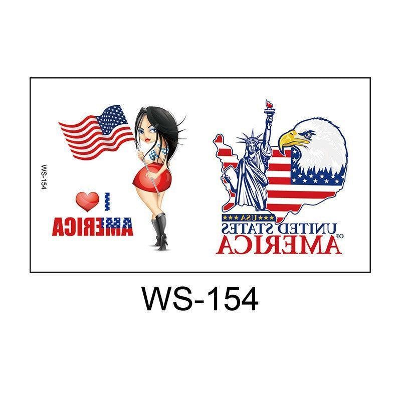 New American Flag Independence Day Tattoo Sticker Party Holiday Temporary Painted Party Waterproof Tattoo StickerFashion