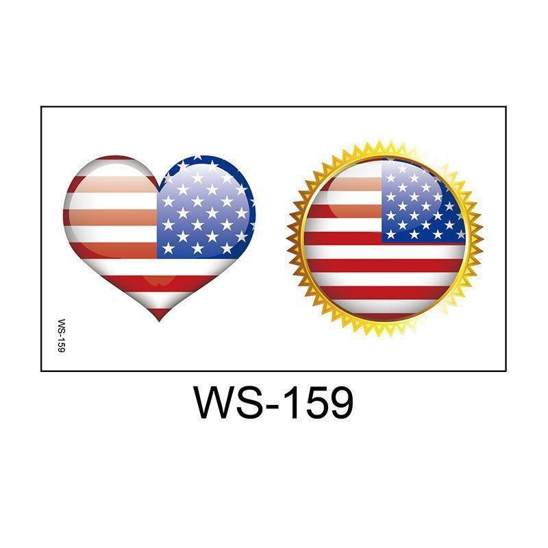 New American Flag Independence Day Tattoo Sticker Party Holiday Temporary Painted Party Waterproof Tattoo StickerFashion