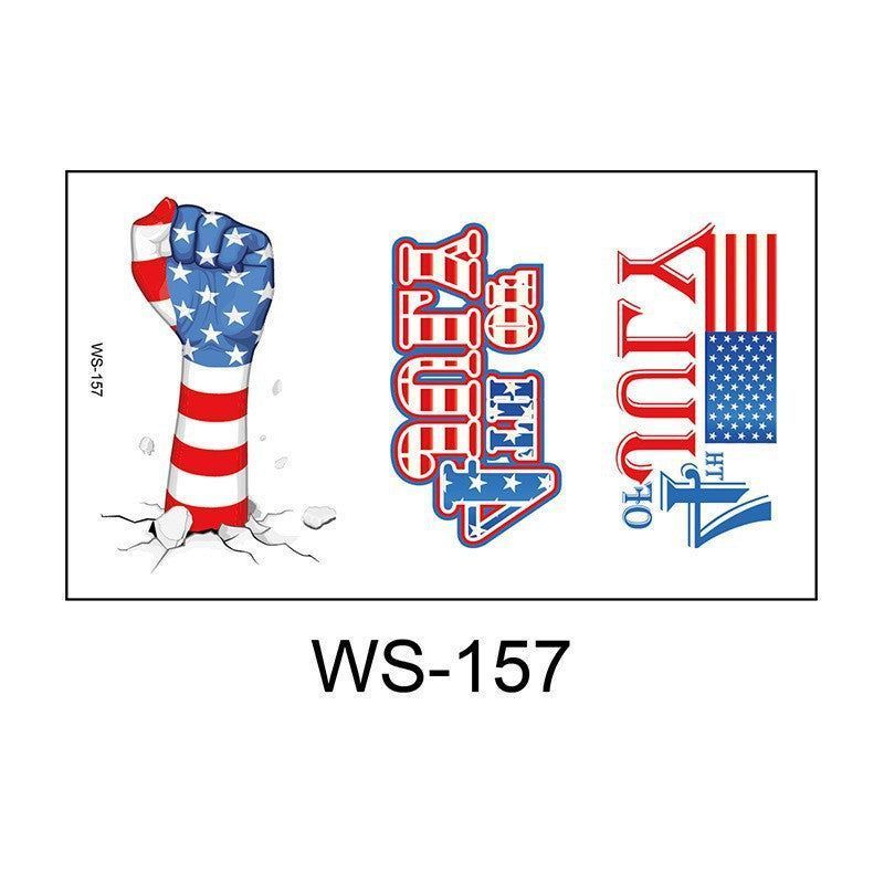 New American Flag Independence Day Tattoo Sticker Party Holiday Temporary Painted Party Waterproof Tattoo StickerFashion