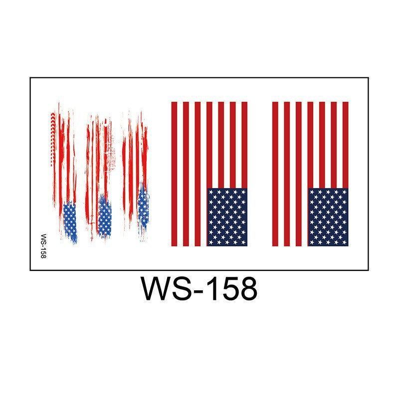 New American Flag Independence Day Tattoo Sticker Party Holiday Temporary Painted Party Waterproof Tattoo StickerFashion