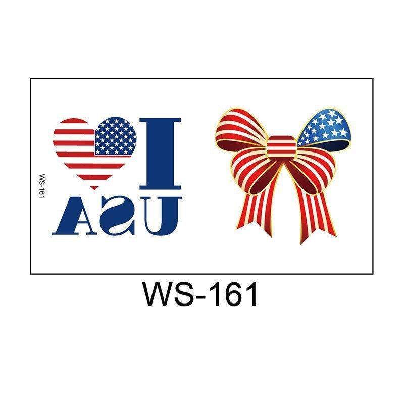 New American Flag Independence Day Tattoo Sticker Party Holiday Temporary Painted Party Waterproof Tattoo StickerFashion