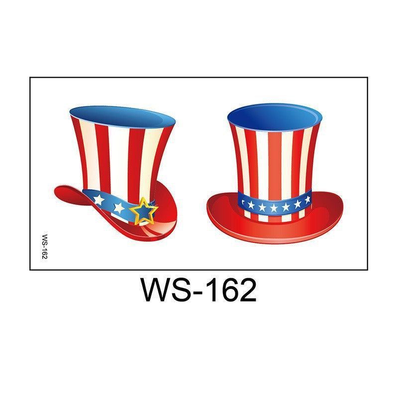 New American Flag Independence Day Tattoo Sticker Party Holiday Temporary Painted Party Waterproof Tattoo StickerFashion