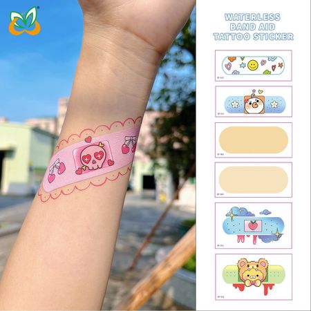 New Waterless Creative Simulation Band-Aid Waterproof Sweat Concealer Invisible Meat Color Bump Scar Birthmark StickerFashion