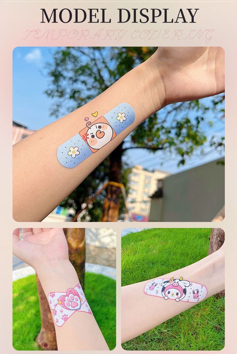 New Waterless Creative Simulation Band-Aid Waterproof Sweat Concealer Invisible Meat Color Bump Scar Birthmark StickerFashion
