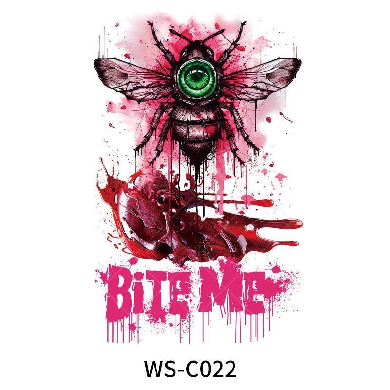 New In Stock Halloween Tattoo Stickers Children Funny Cartoon Activities Disposable Holiday Tattoo Stickers