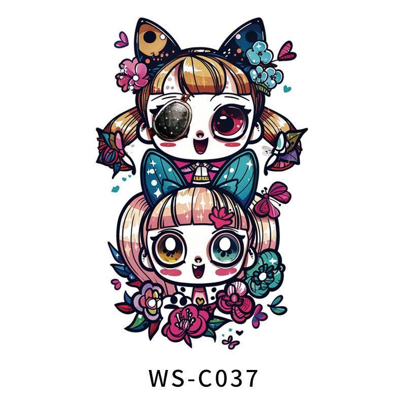 New In Stock Halloween Tattoo Stickers Children Funny Cartoon Activities Disposable Holiday Tattoo Stickers