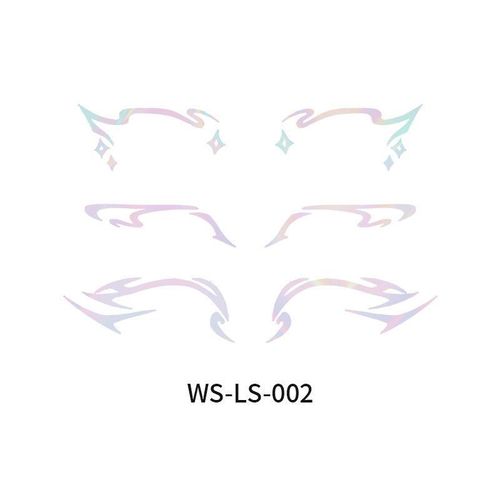 New Laser Makeup Eye Sticker For Makeup Beginners Hand Disabled Party Eye With Tattoo Sticker Disposable StickerFashion