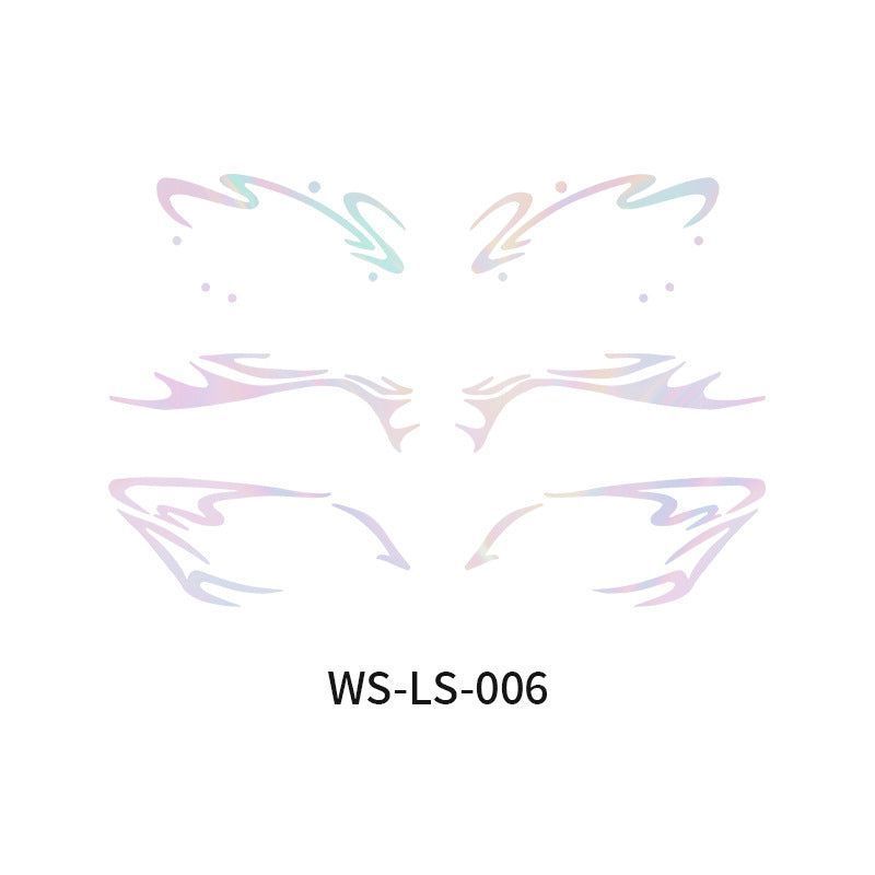 New Laser Makeup Eye Sticker For Makeup Beginners Hand Disabled Party Eye With Tattoo Sticker Disposable StickerFashion