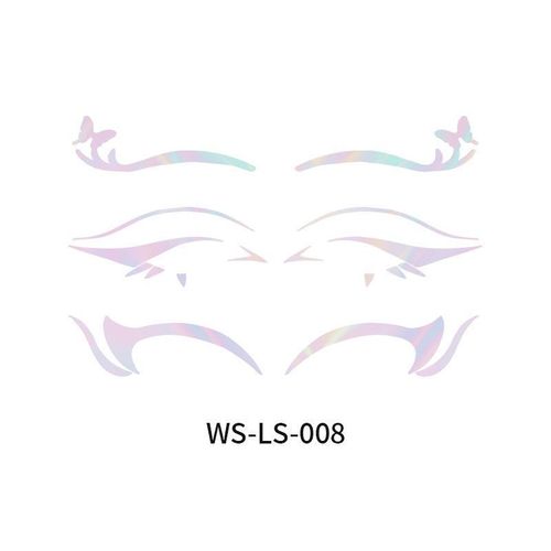 New Laser Makeup Eye Sticker For Makeup Beginners Hand Disabled Party Eye With Tattoo Sticker Disposable StickerFashion