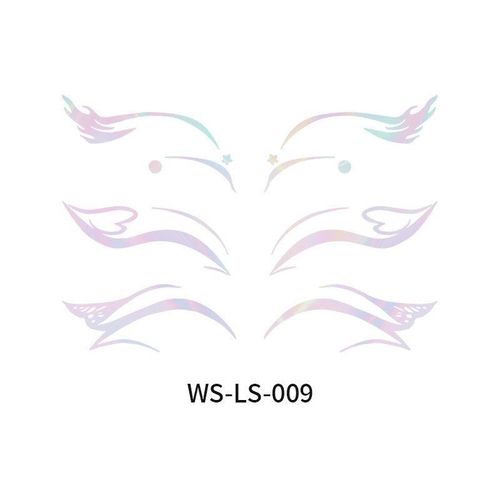 New Laser Makeup Eye Sticker For Makeup Beginners Hand Disabled Party Eye With Tattoo Sticker Disposable StickerFashion