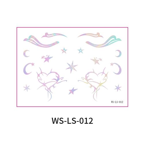 New Laser Makeup Eye Sticker For Makeup Beginners Hand Disabled Party Eye With Tattoo Sticker Disposable StickerFashion