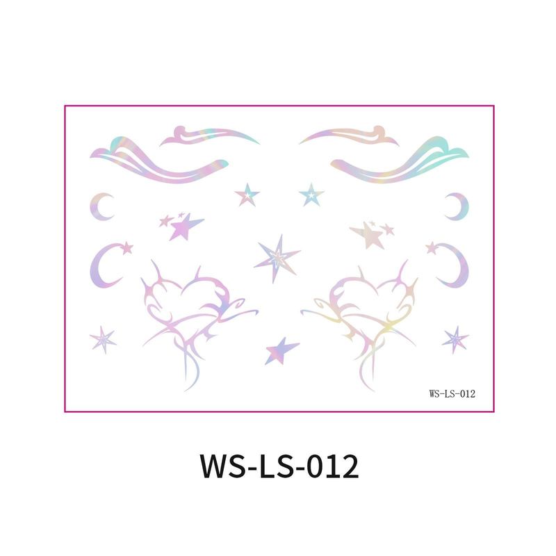 New Laser Makeup Eye Sticker For Makeup Beginners Hand Disabled Party Eye With Tattoo Sticker Disposable StickerFashion