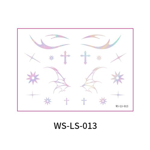 New Laser Makeup Eye Sticker For Makeup Beginners Hand Disabled Party Eye With Tattoo Sticker Disposable StickerFashion