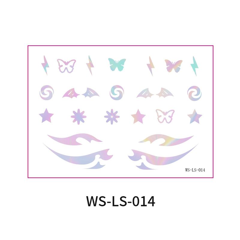 New Laser Makeup Eye Sticker For Makeup Beginners Hand Disabled Party Eye With Tattoo Sticker Disposable StickerFashion