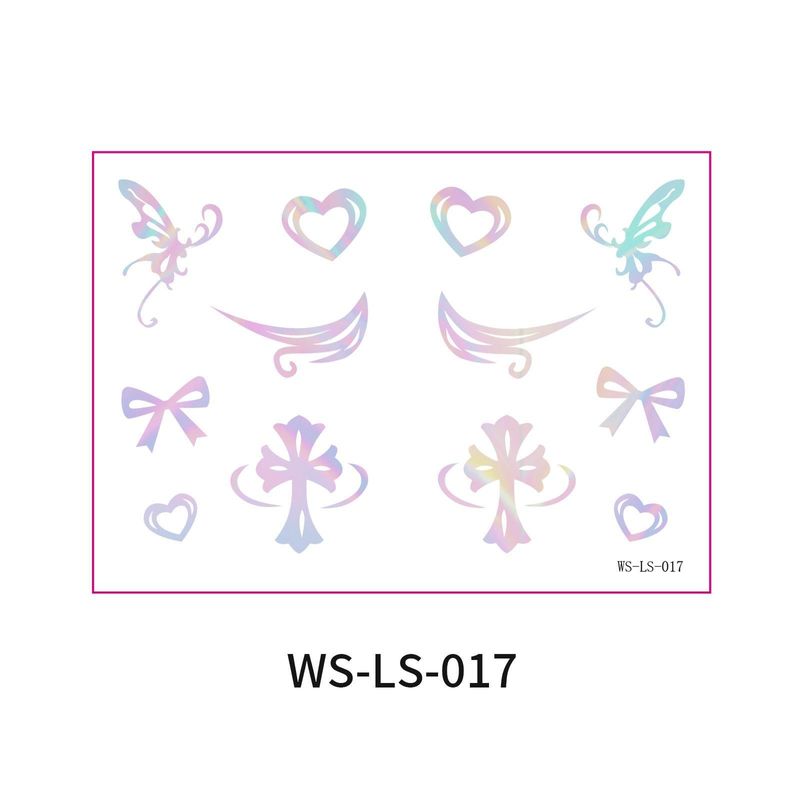 New Laser Makeup Eye Sticker For Makeup Beginners Hand Disabled Party Eye With Tattoo Sticker Disposable StickerFashion