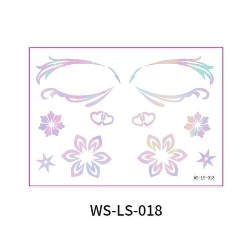 New Laser Makeup Eye Sticker For Makeup Beginners Hand Disabled Party Eye With Tattoo Sticker Disposable StickerFashion