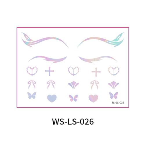 New Laser Makeup Eye Sticker For Makeup Beginners Hand Disabled Party Eye With Tattoo Sticker Disposable StickerFashion