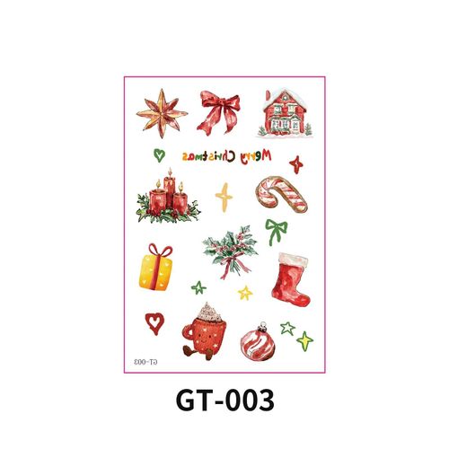 New Christmas Decorative Scratch Sticker European And American Christmas Decorative Atmosphere DIY Candle Hand Account Sticker