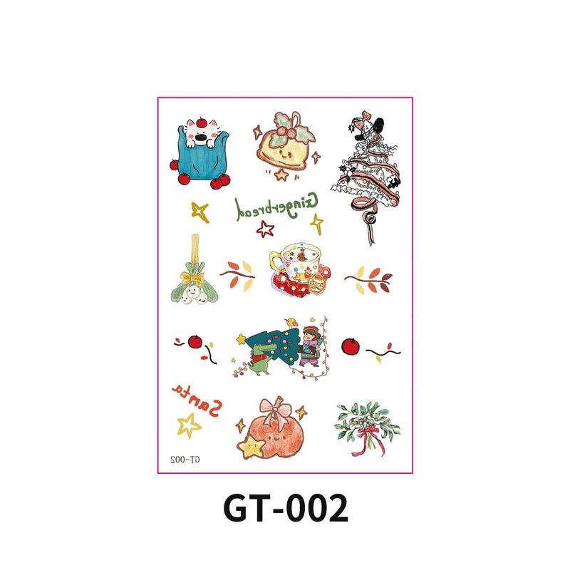 New Christmas Decorative Scratch Sticker European And American Christmas Decorative Atmosphere DIY Candle Hand Account Sticker