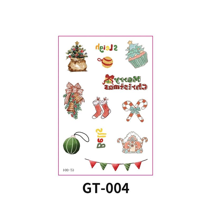 New Christmas Decorative Scratch Sticker European And American Christmas Decorative Atmosphere DIY Candle Hand Account Sticker
