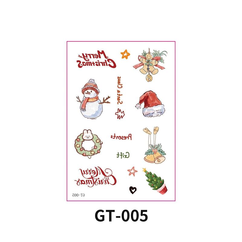 New Christmas Decorative Scratch Sticker European And American Christmas Decorative Atmosphere DIY Candle Hand Account Sticker