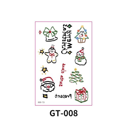 New Christmas Decorative Scratch Sticker European And American Christmas Decorative Atmosphere DIY Candle Hand Account Sticker
