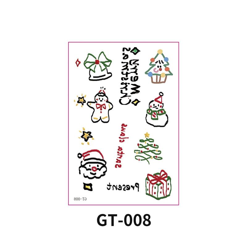 New Christmas Decorative Scratch Sticker European And American Christmas Decorative Atmosphere DIY Candle Hand Account Sticker