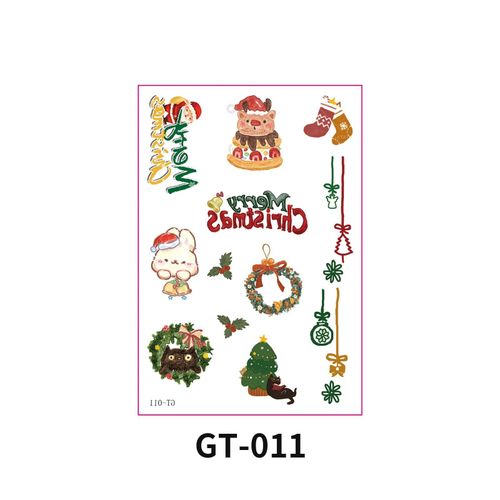New Christmas Decorative Scratch Sticker European And American Christmas Decorative Atmosphere DIY Candle Hand Account Sticker