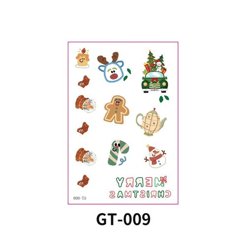 New Christmas Decorative Scratch Sticker European And American Christmas Decorative Atmosphere DIY Candle Hand Account Sticker