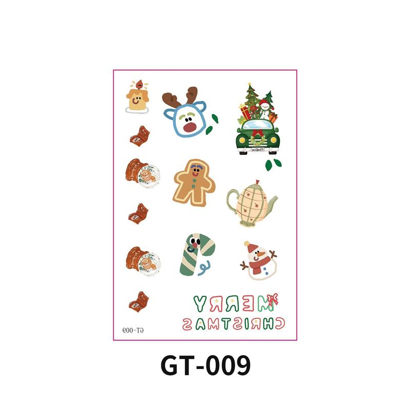 New Christmas Decorative Scratch Sticker European And American Christmas Decorative Atmosphere DIY Candle Hand Account Sticker