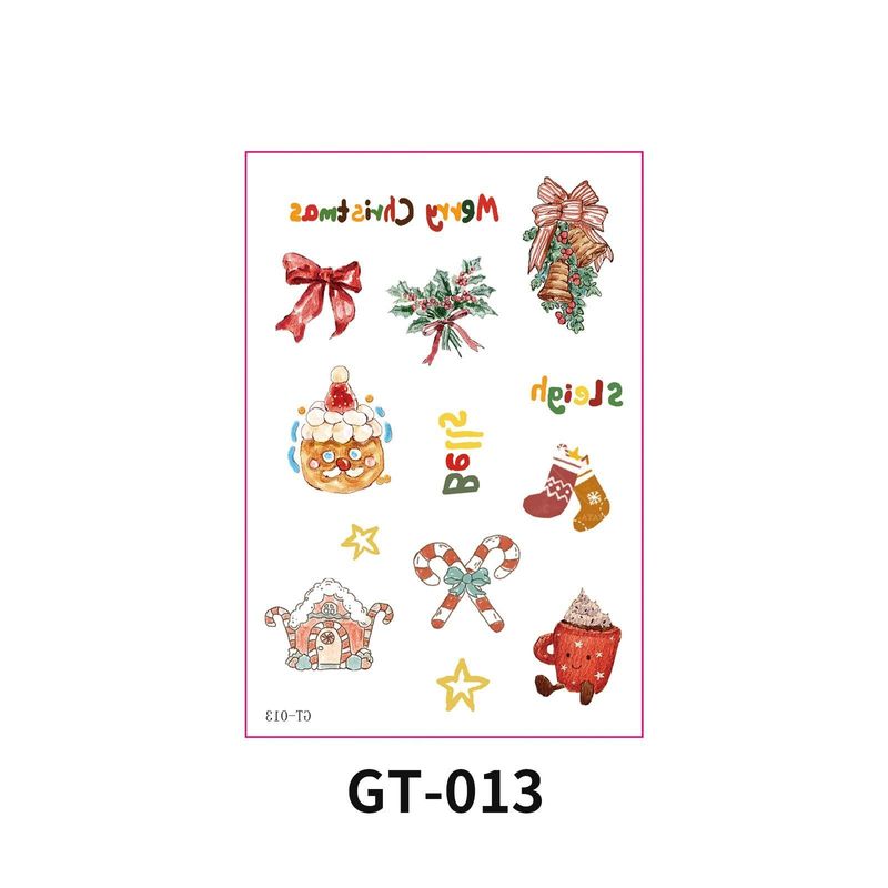 New Christmas Decorative Scratch Sticker European And American Christmas Decorative Atmosphere DIY Candle Hand Account Sticker