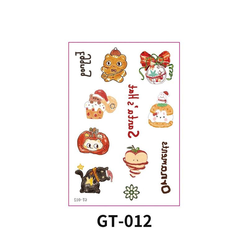 New Christmas Decorative Scratch Sticker European And American Christmas Decorative Atmosphere DIY Candle Hand Account Sticker