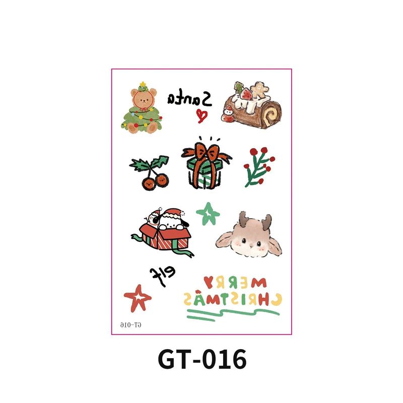 New Christmas Decorative Scratch Sticker European And American Christmas Decorative Atmosphere DIY Candle Hand Account Sticker