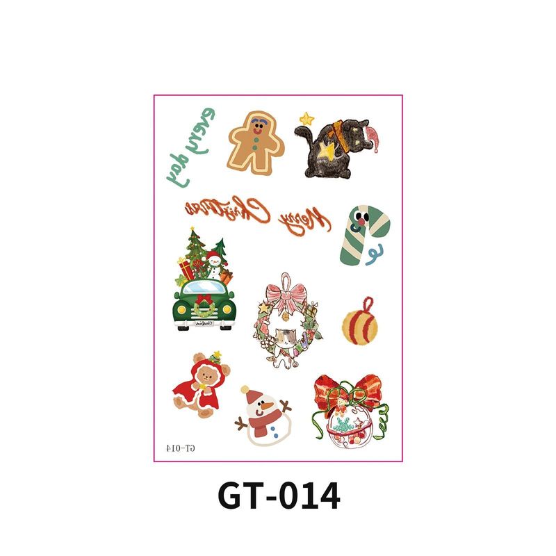 New Christmas Decorative Scratch Sticker European And American Christmas Decorative Atmosphere DIY Candle Hand Account Sticker