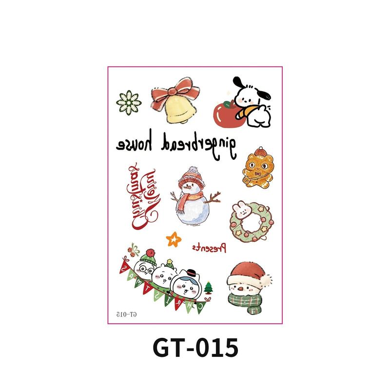 New Christmas Decorative Scratch Sticker European And American Christmas Decorative Atmosphere DIY Candle Hand Account Sticker