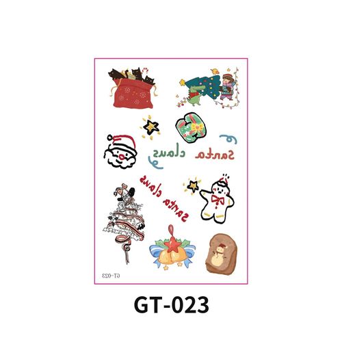 New Christmas Decorative Scratch Sticker European And American Christmas Decorative Atmosphere DIY Candle Hand Account Sticker